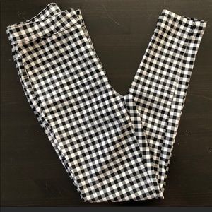 Free People Gingham Skinny Pant